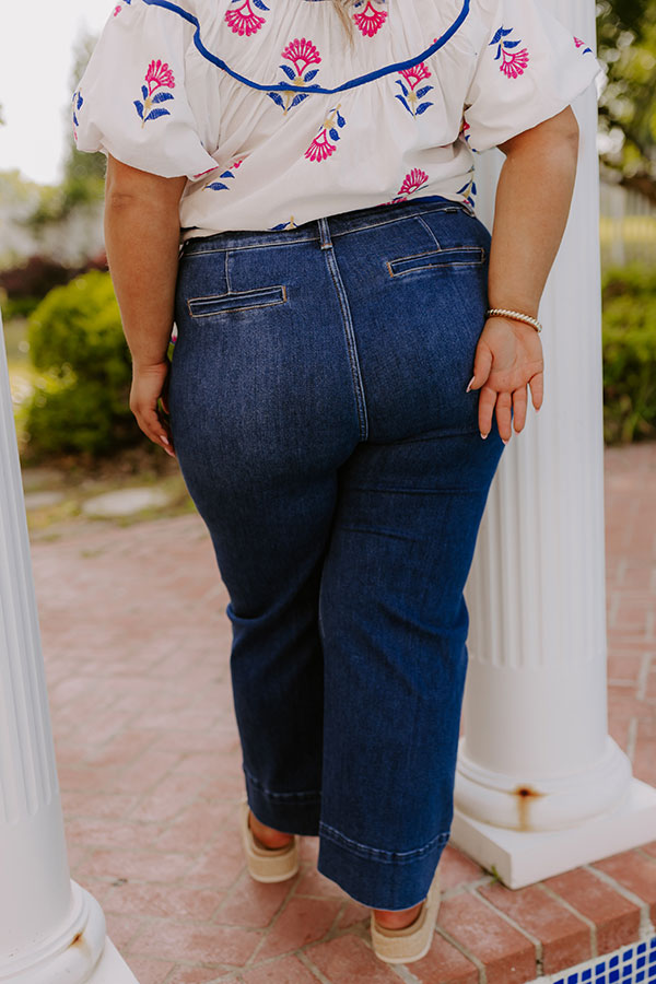 RISEN Monica High Waist Wide Leg Ankle Jean Curves Image 4