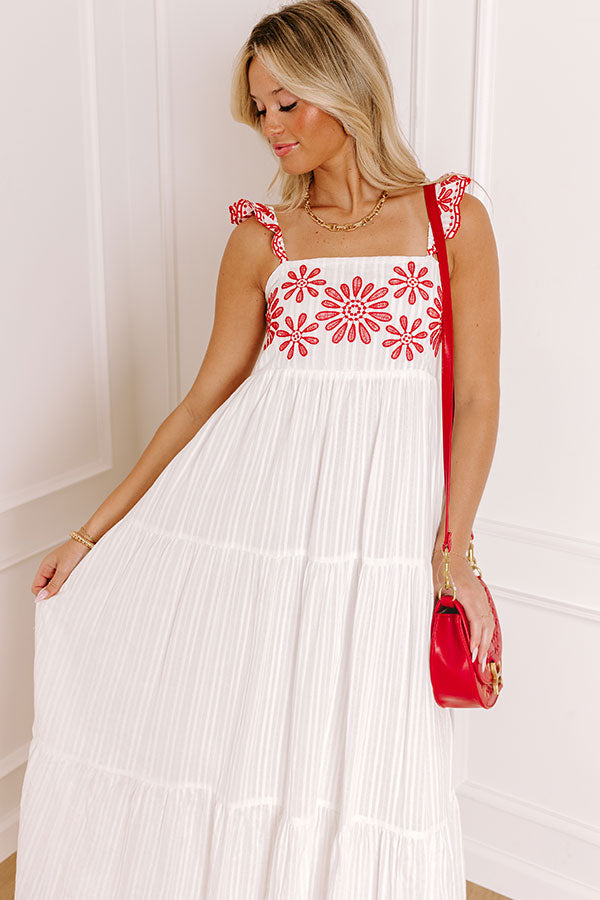 Blossom Voyage Embroidered Maxi Dress Image 2