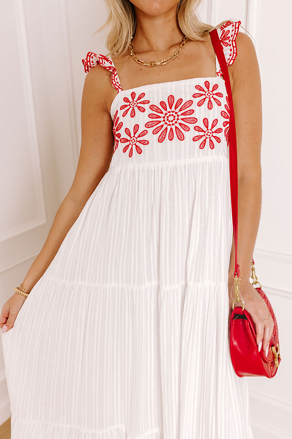 Blossom Voyage Embroidered Maxi Dress Image 3