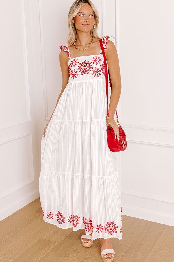 Blossom Voyage Embroidered Maxi Dress Image 4