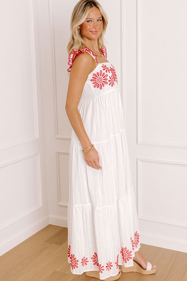 Blossom Voyage Embroidered Maxi Dress Image 5