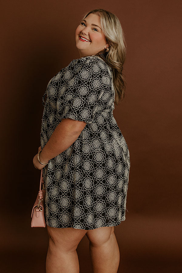 Petals And Pinot Embroidered Mini Dress Curves Image 5