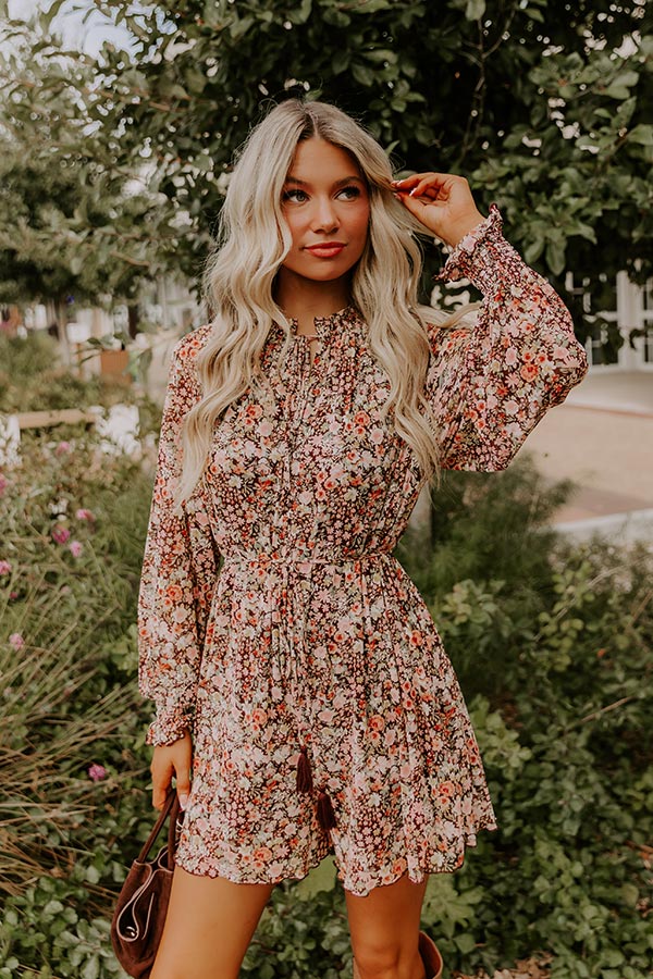 Blooming Personality Floral Mesh Romper Image 5