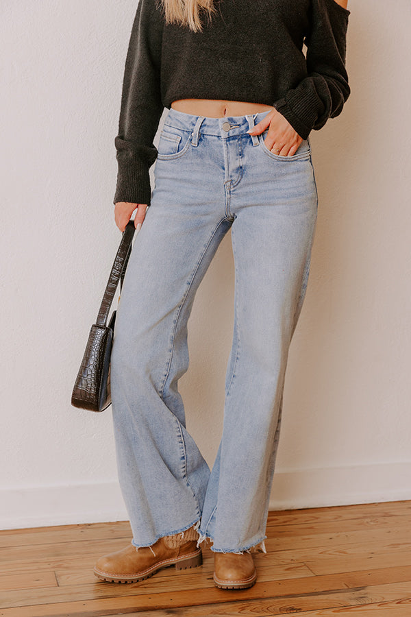RISEN Calliope Low-Rise Wide Leg Jeans Image - 2
