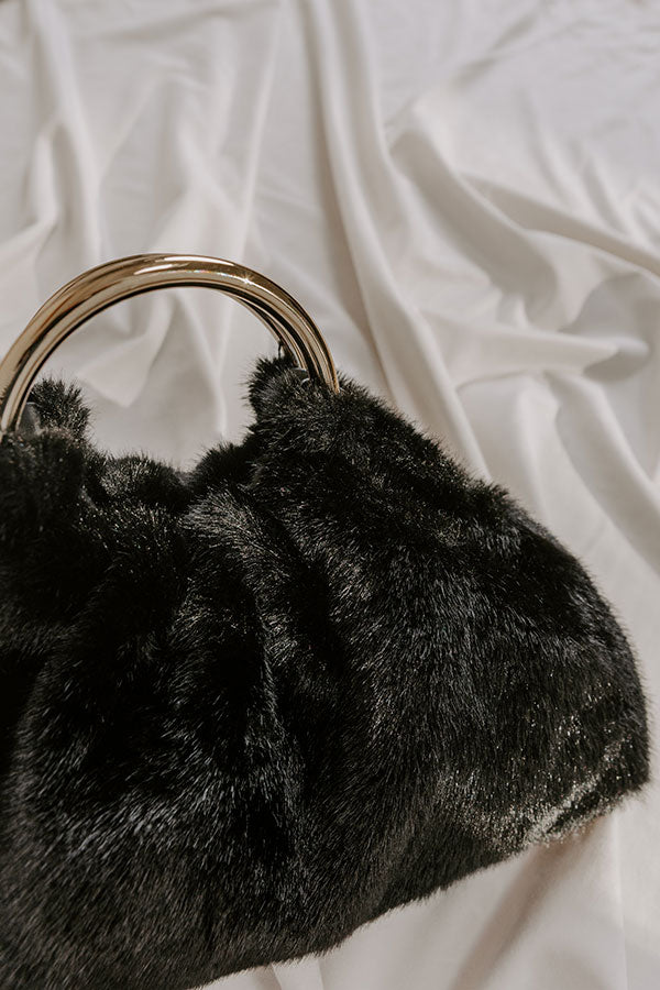 Keala Plush Purse in Black Image - 3