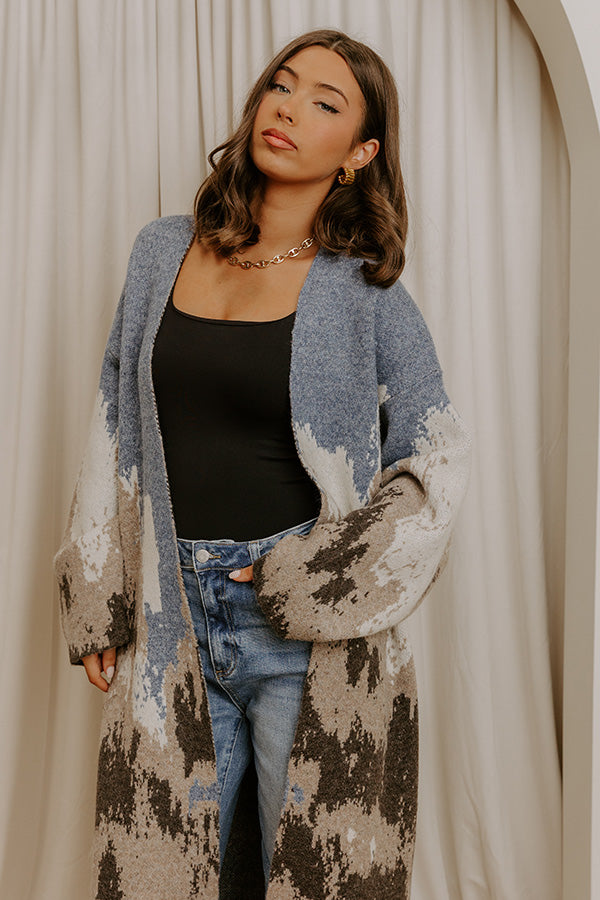 Mountain Top Resort Knit Duster Cardigan Image - 3