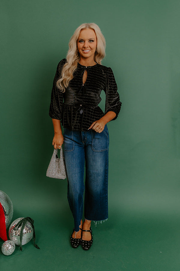 Just USA Lydia Midrise Petite Palazzo Wide Leg Jean Image - 5