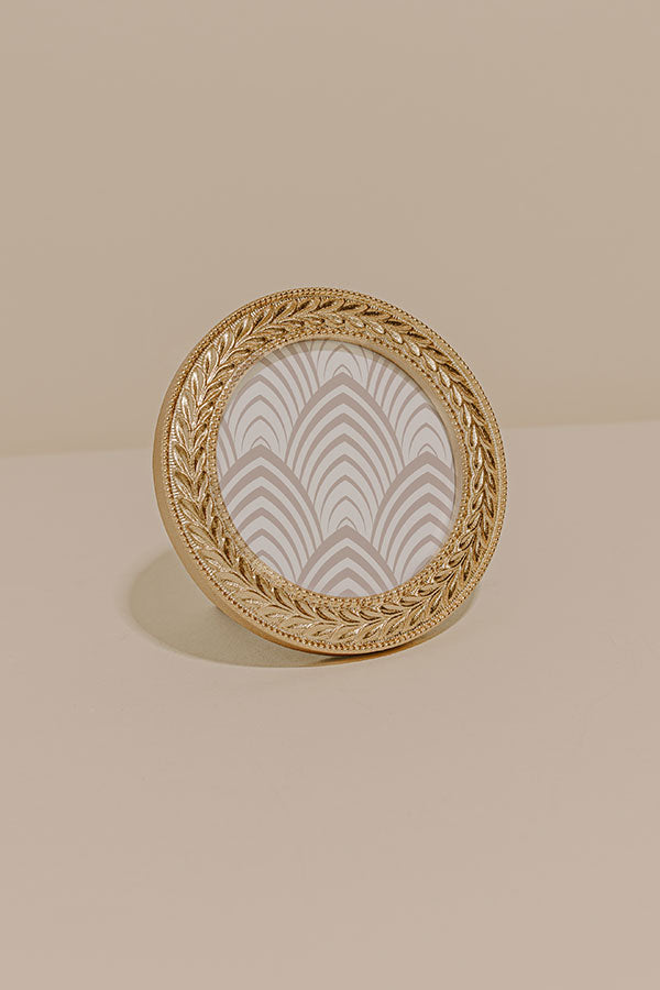 Laurel Wreath Circle Mini Photo Frame Image - 1