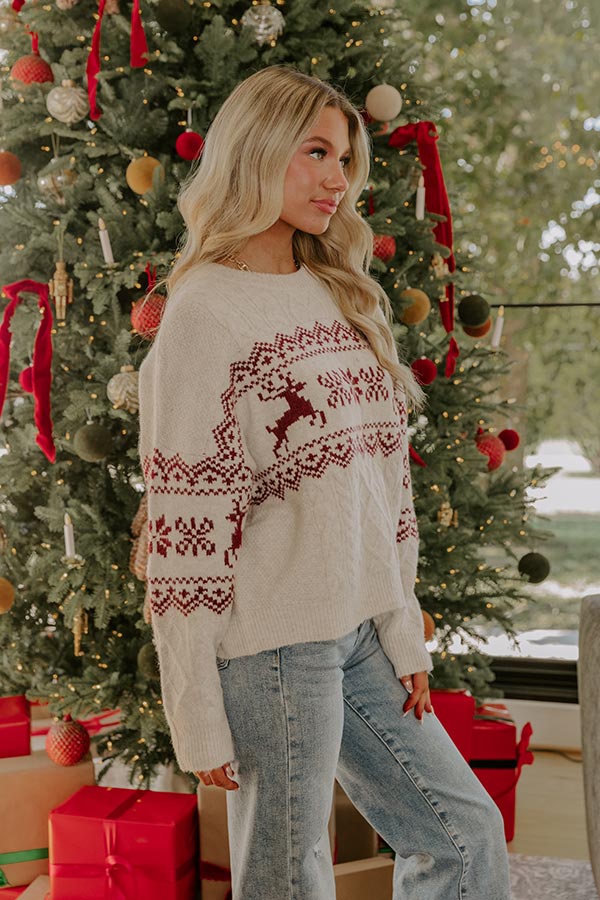 Reindeer Games Cable Knit Sweater Image - 5