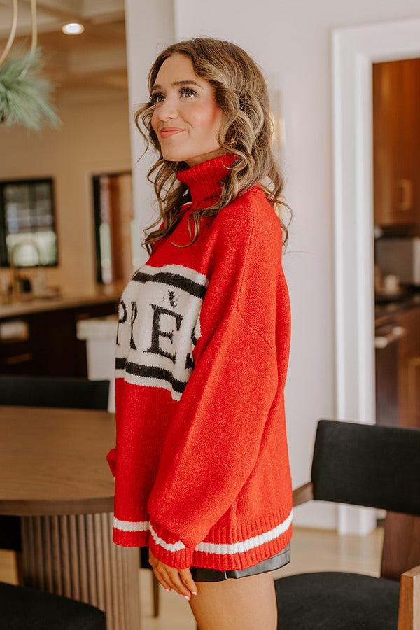 Apres Ski Lodge Knit Sweater in Red Image - 5