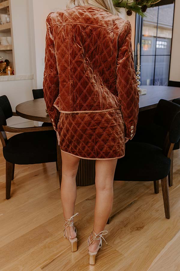 Upper East Chic High Waist Quilted Mini Skirt Image - 4