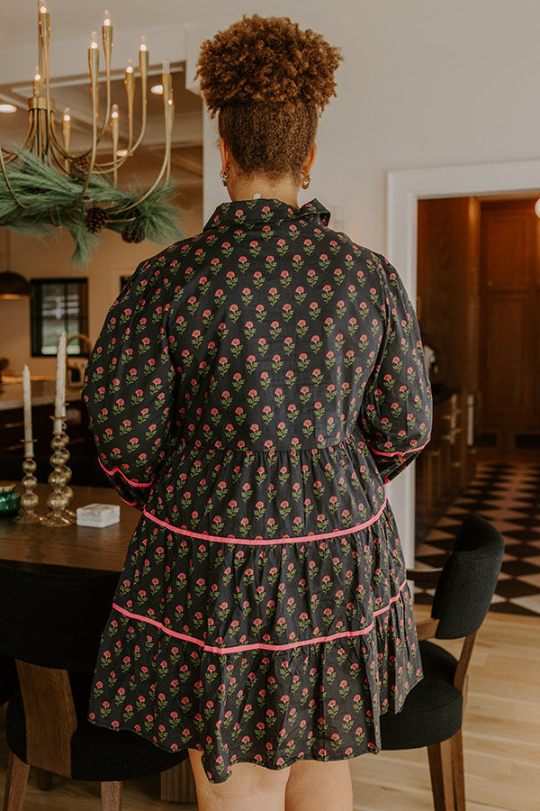 Storybook Charm Floral Mini Dress Curves Image - 5