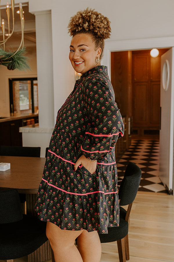 Storybook Charm Floral Mini Dress Curves Image - 4