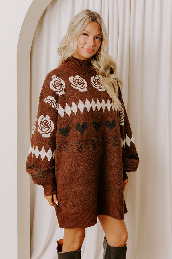 Cozy Moments Knit Sweater Mini Dress Image - 5