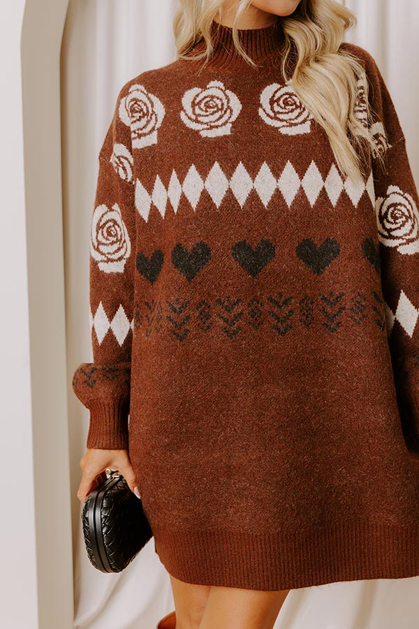 Cozy Moments Knit Sweater Mini Dress Image - 3