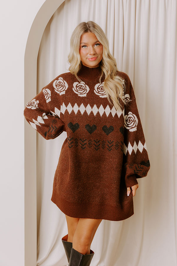 Cozy Moments Knit Sweater Mini Dress Image - 4