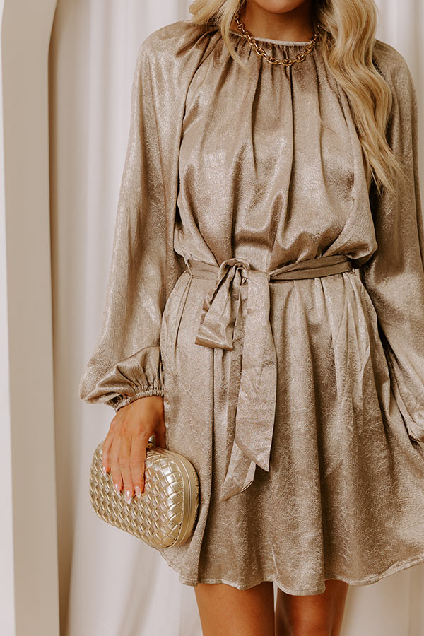 Shine On Shimmer Mini Dress Image - 3