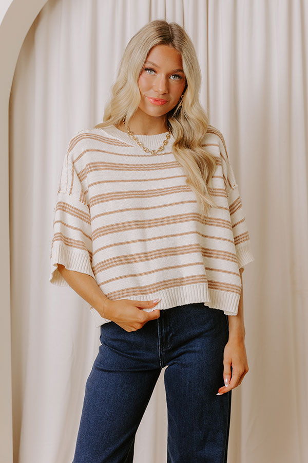 Modern Lines Knit Top Image - 3