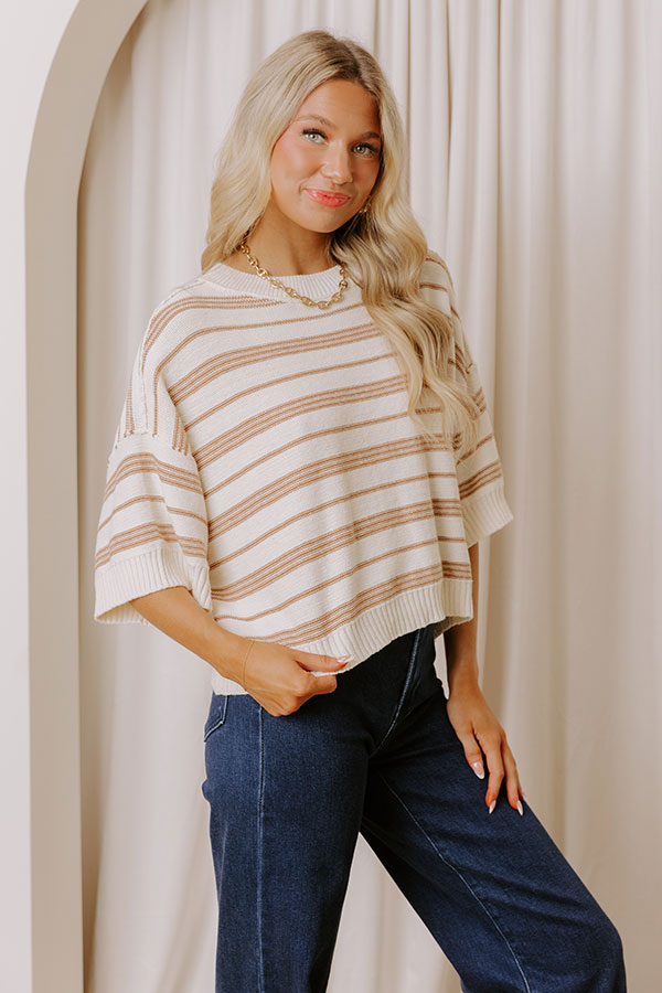 Modern Lines Knit Top Image - 4