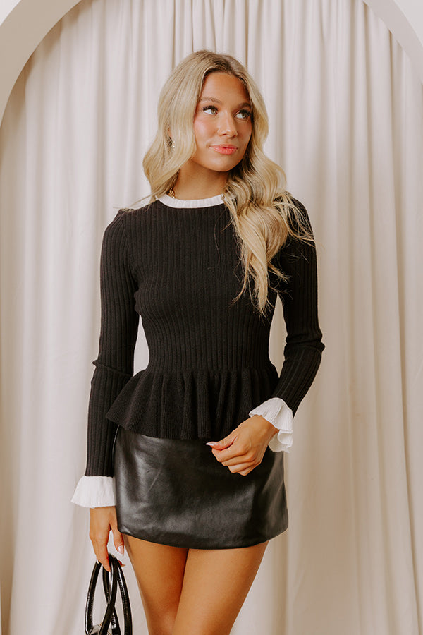 Penthouse Views Ribbed Sweater Top Image - 5