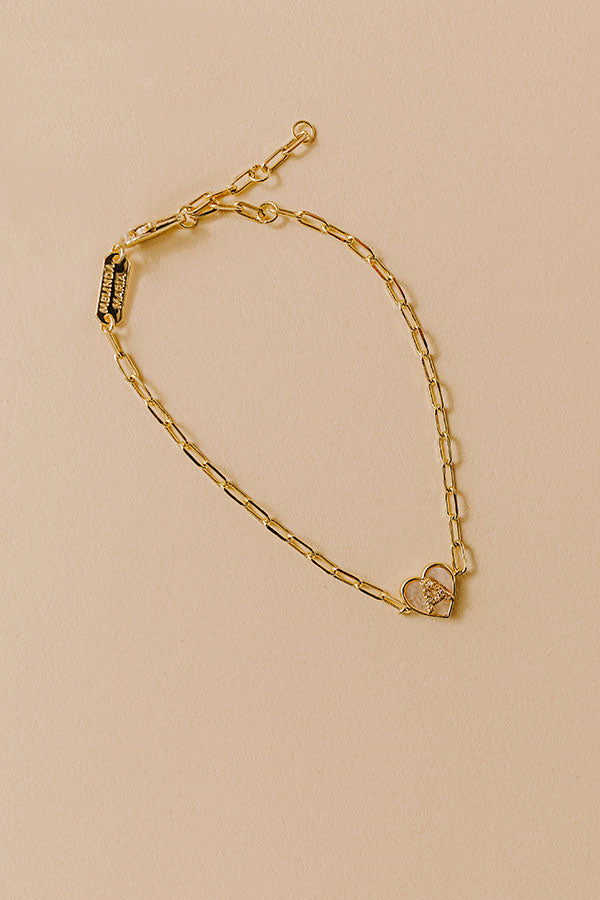 Melinda Maria Baby Love Letters Heart Bracelet Image - 1