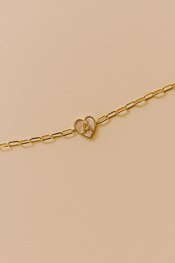 Melinda Maria Baby Love Letters Heart Bracelet Image - 2