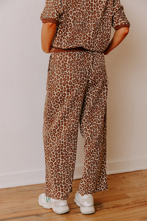 Wild Whisper High Waist Jacquard Wide Leg Pants Image - 4