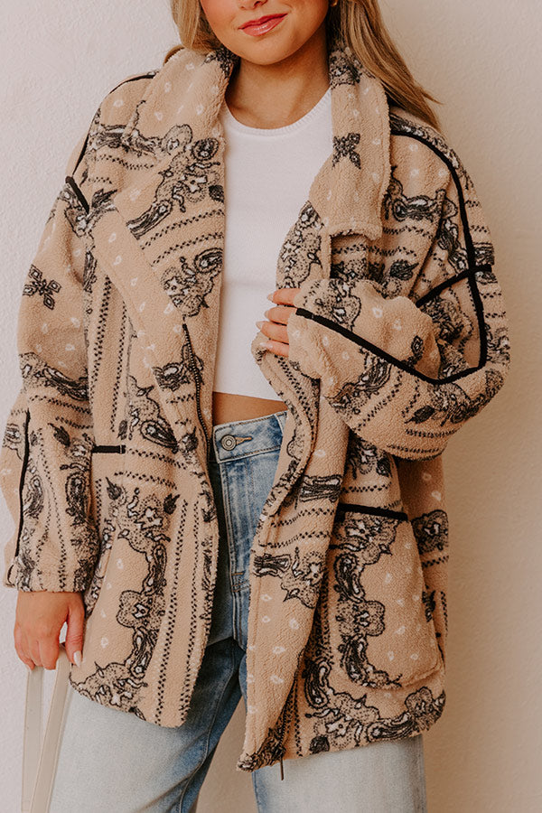 Sidewalk Style Oversized Sherpa Jacket Image - 3