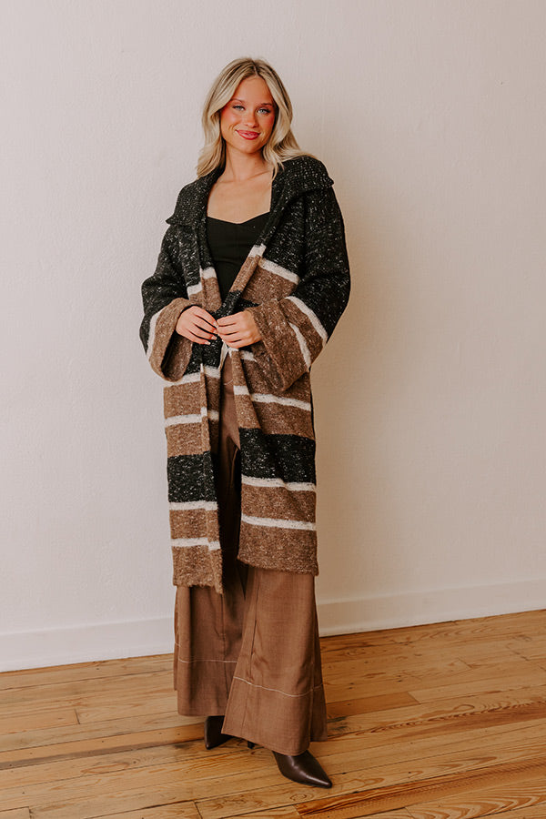 Uptown Ease Stripe Knit Cardigan Image - 3