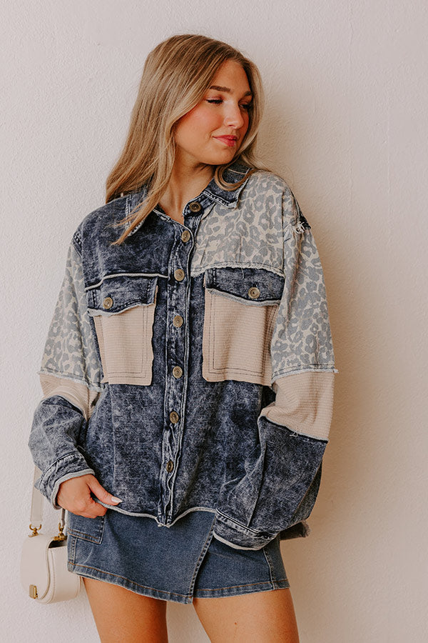 Chic District Color Block Jacket Image - 5