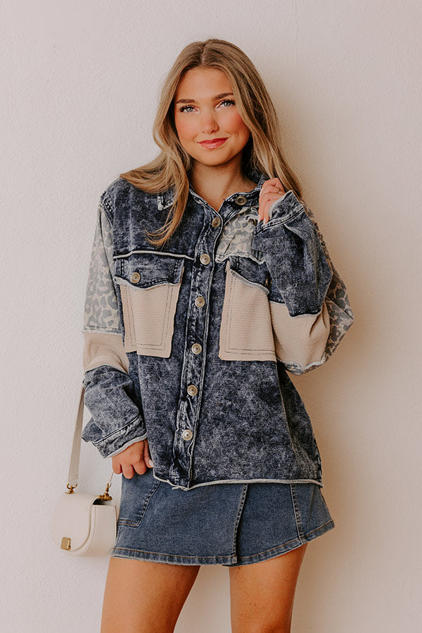 Chic District Color Block Jacket Image - 1