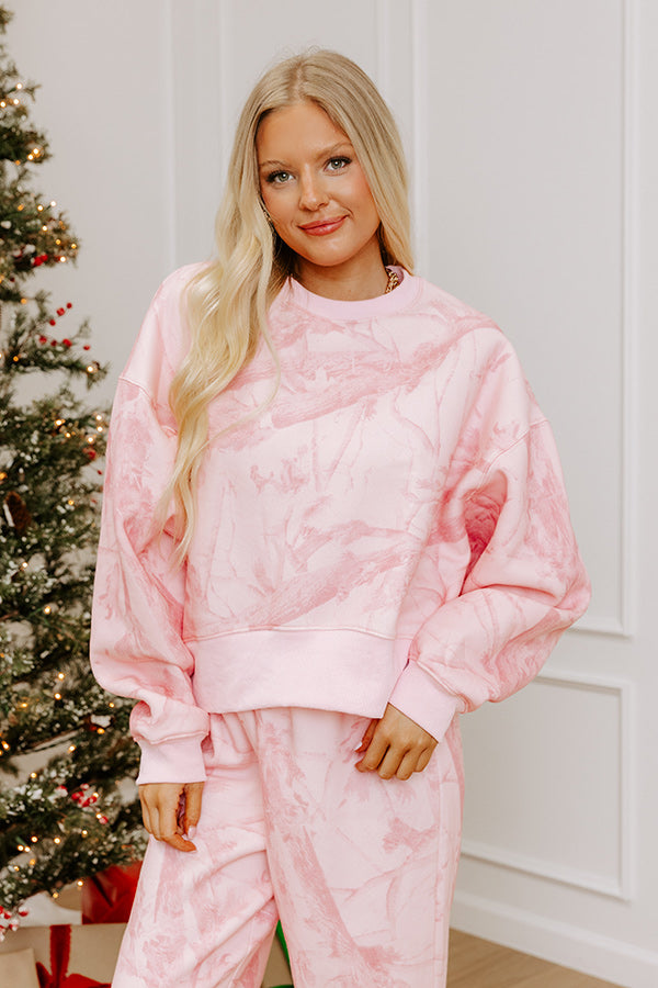 Lattes And Lounge Camouflage Sweatshirt Image - 1