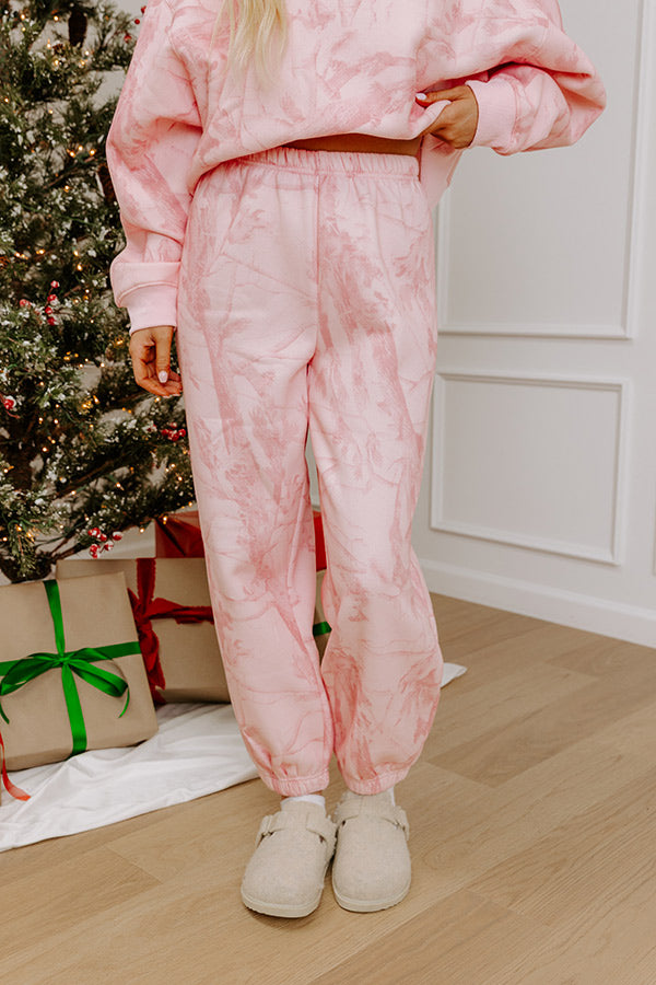 Lattes And Lounge High Waist Camouflage Joggers Image - 2