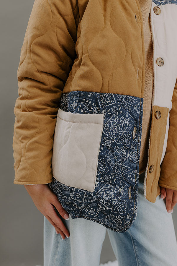 Cozy Chic Color Block Jacket Image - 4