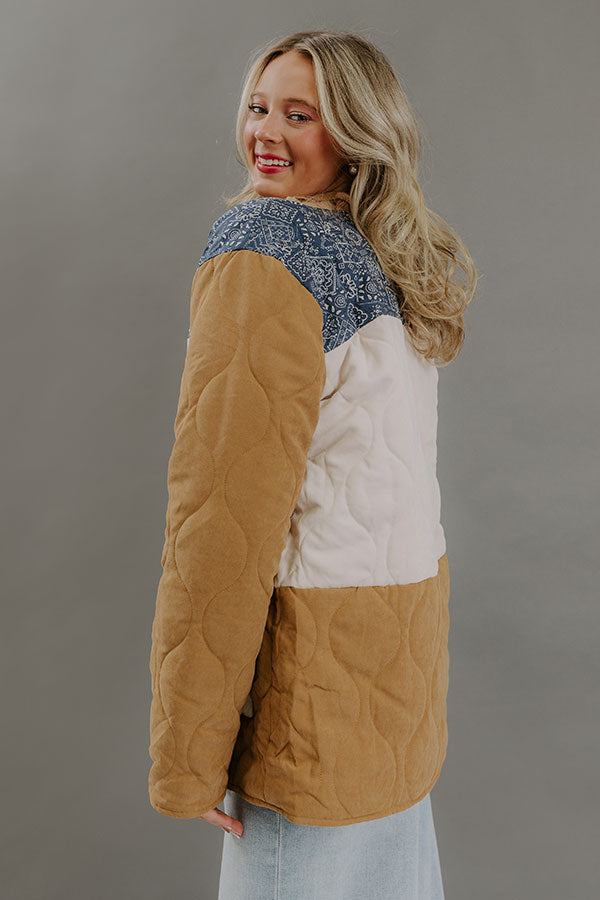 Cozy Chic Color Block Jacket Image - 5