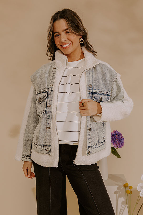 Uptown Chic Sherpa Jacket Image - 1