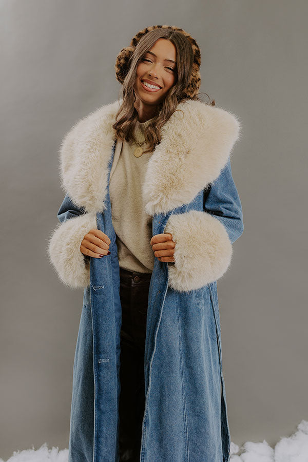 Fashion District Denim Coat Image - 4