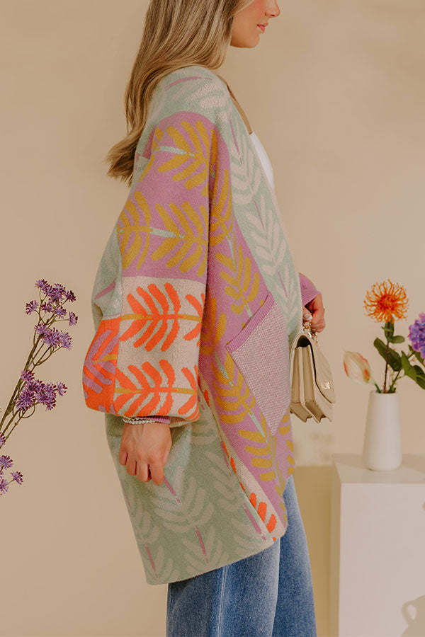 Blooming Personality Knit Cardigan Image - 3