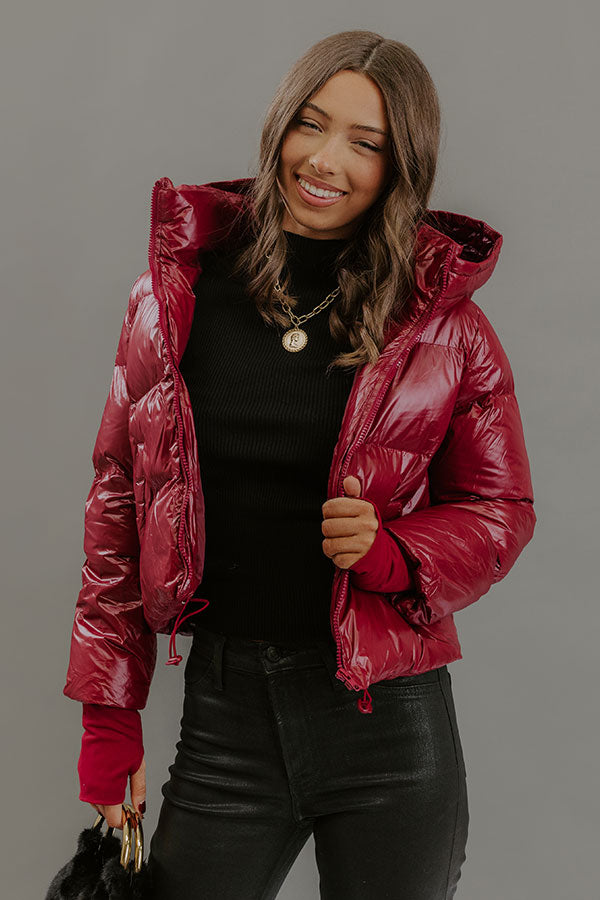 Chilly Day Charm Puffer Jacket Image - 1