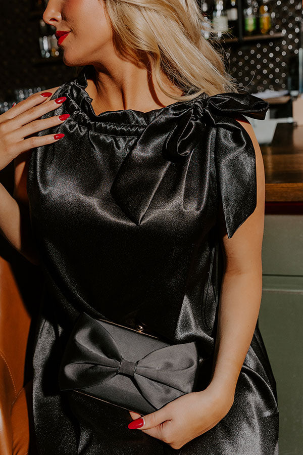 Sip And Shine Shift Mini Dress in Black Image - 3