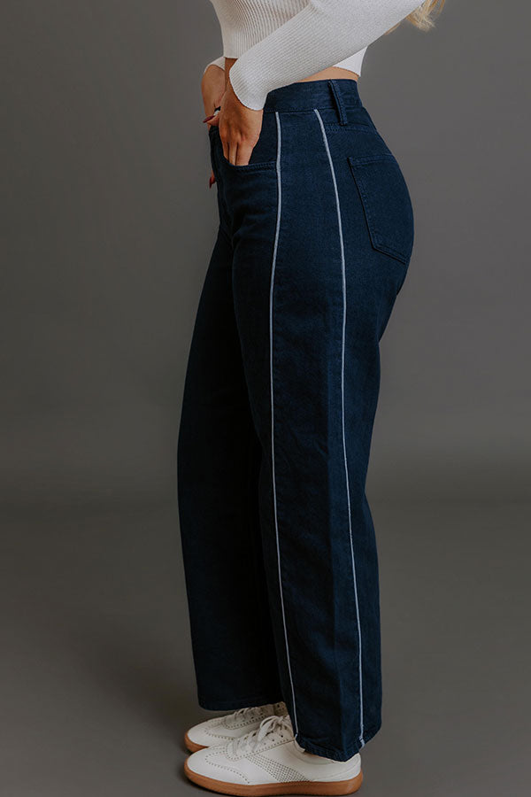 JUST USA Lulu High Waist Barrel Leg Jean Image - 3