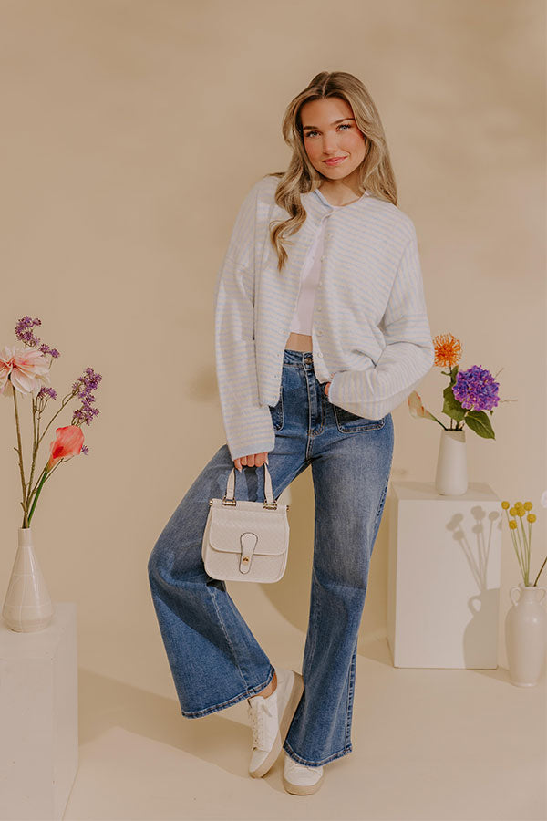 Modern Lines Knit Stripe Cardigan Image - 1