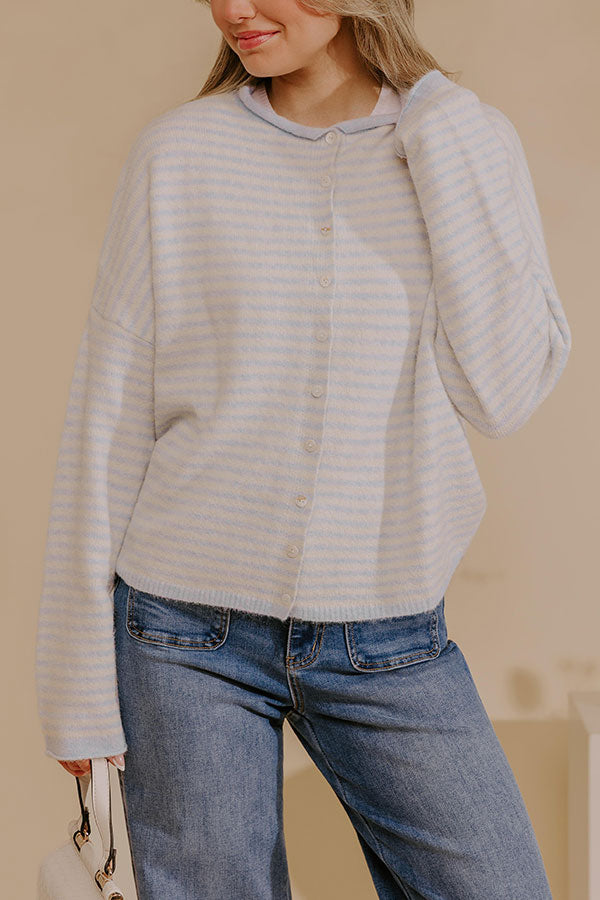 Modern Lines Knit Stripe Cardigan Image - 5