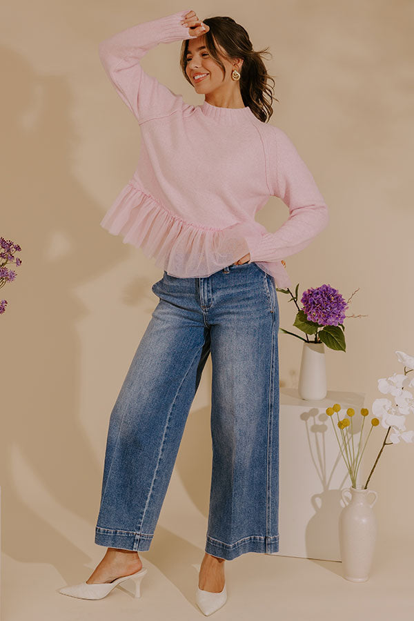 Sweet Embrace Peplum Knit Sweater Image - 2