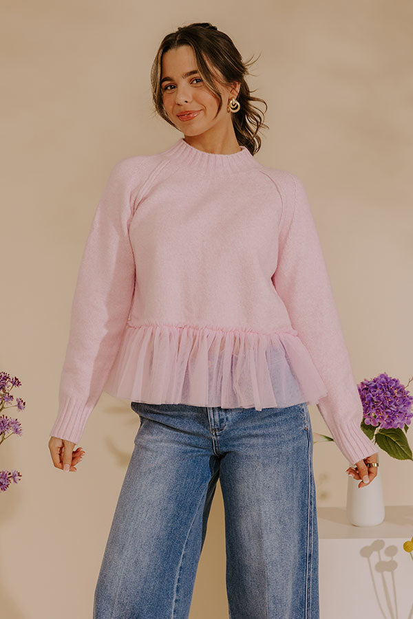 Sweet Embrace Peplum Knit Sweater Image - 3