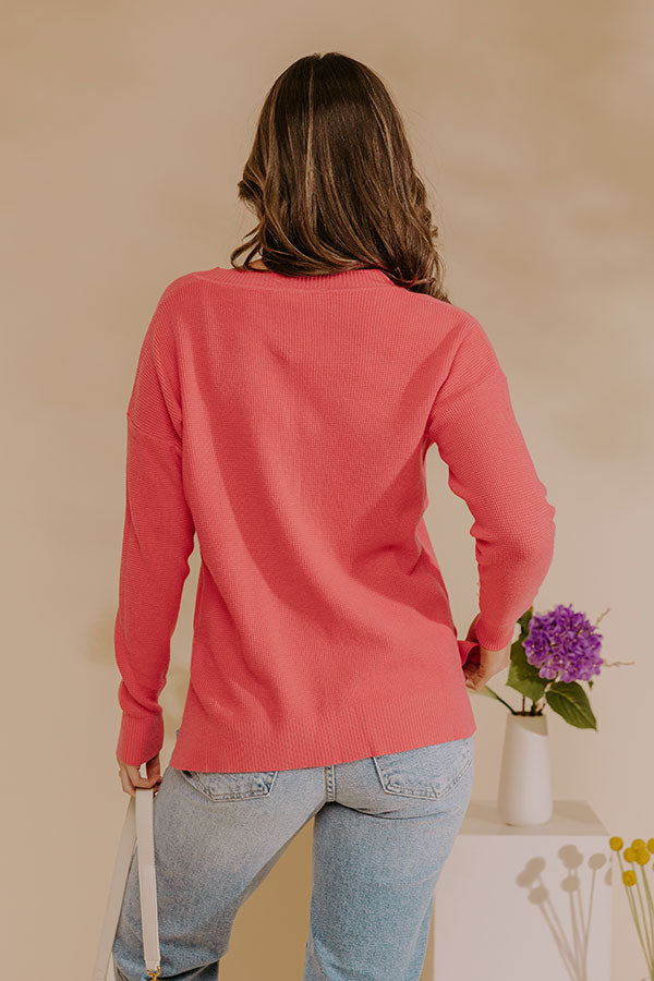 New Season Waffle Knit Top Image - 5