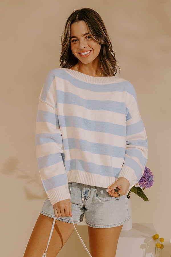 Everyday Stripe Knit Sweater Top Image - 1