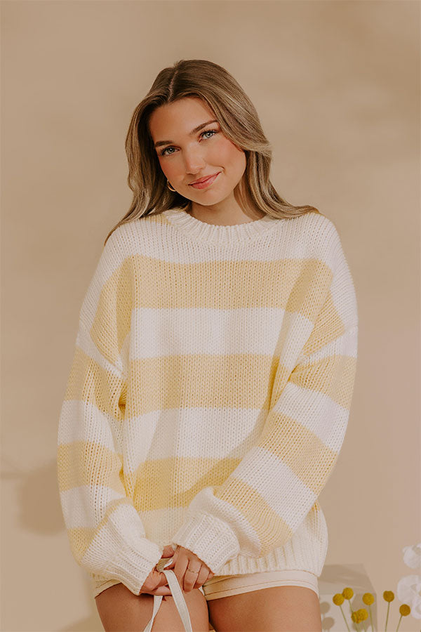 Lines of Chic Knit Stripe Sweater Image - 3