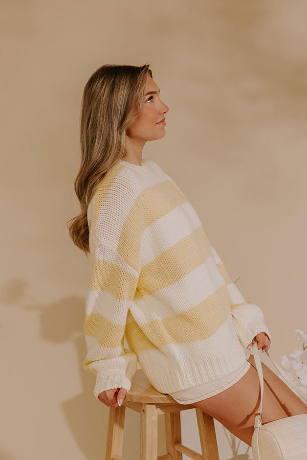 Lines of Chic Knit Stripe Sweater Image - 4