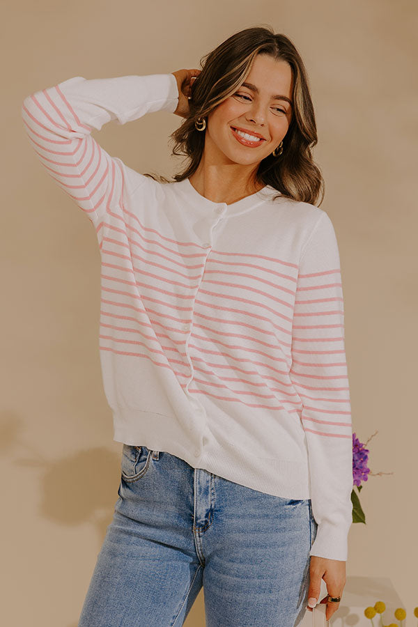 Simple Lines Knit Cardigan Image - 2